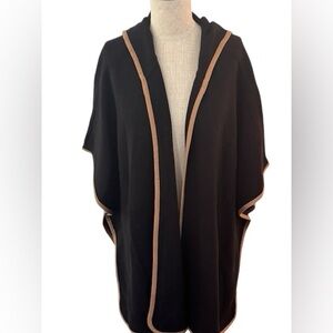 Chico’s Hooded Ruana Cape Size S/M